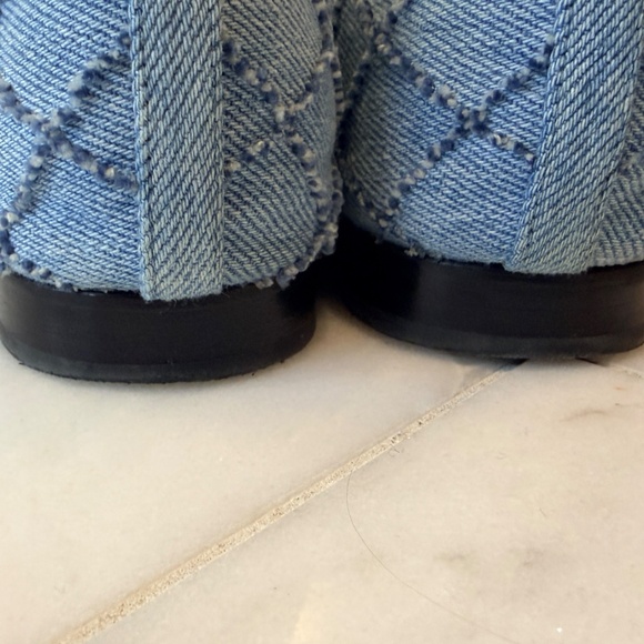 CHANEL Denim Quilted Ballet Flats 36 1/2 - Picture 9 of 10
